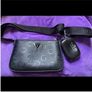 Black GUESS CROSSBODY BAG